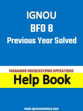 IGNOU BFO 8 Previous Year Solved Question Paper